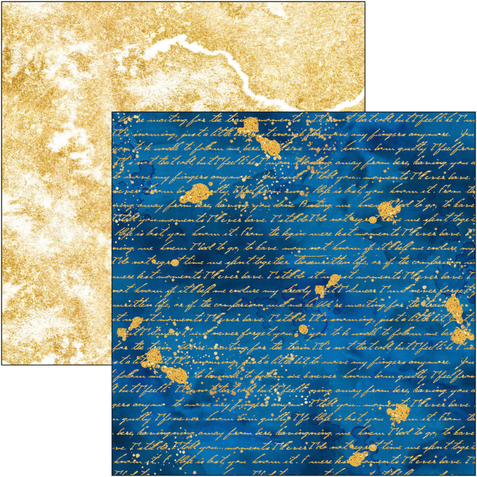 Bloc Ciao Bella, collection Indigo,  20x20cm - 12 feuilles - 190gsm 