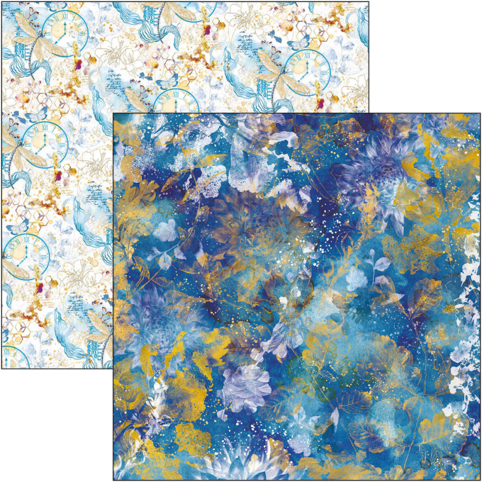 Bloc Ciao Bella, collection Indigo,  20x20cm - 12 feuilles - 190gsm 