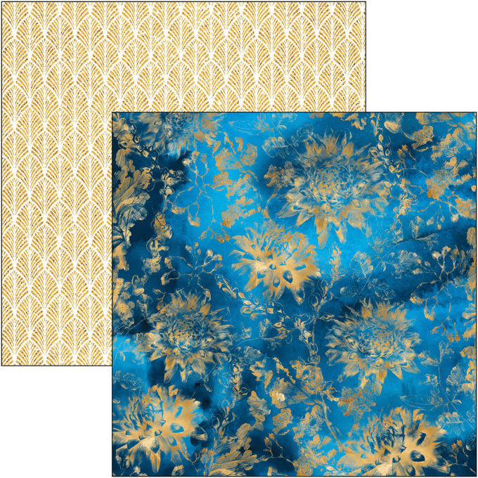 Bloc Ciao Bella, collection Indigo,  20x20cm - 12 feuilles - 190gsm 