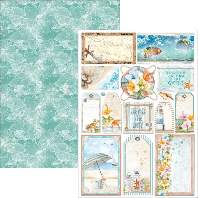 Ciao Bella, collection Summer breeze, Format A4 - 9 feuilles - 190gsm