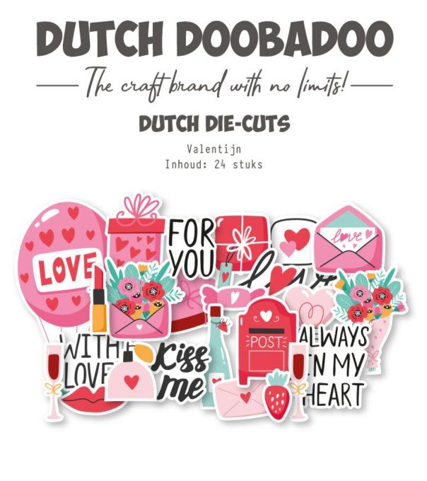 24 Die-cuts autocollants, Dutch Doobadoo