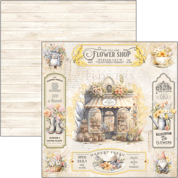 Ciao Bella, collection Flower shop, 20x20cm - 12 feuilles - 190gsm