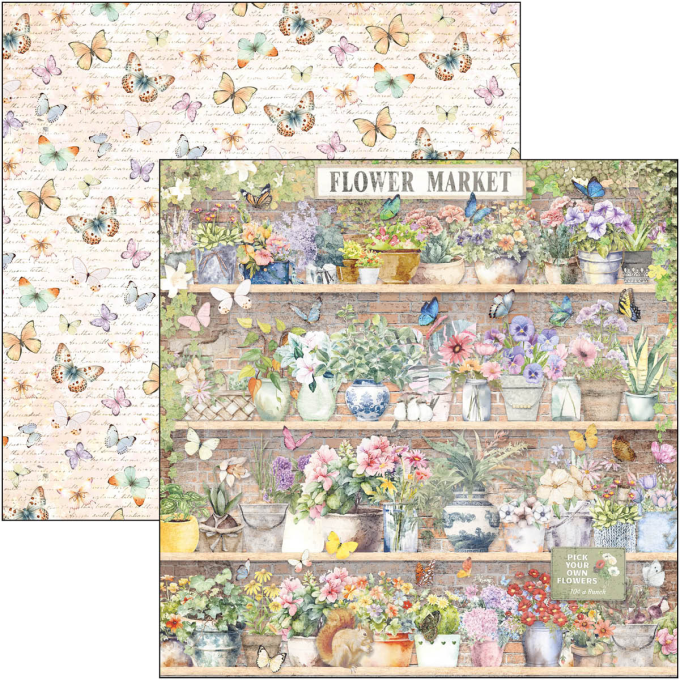 Ciao Bella, collection Flower shop, 20x20cm - 12 feuilles - 190gsm