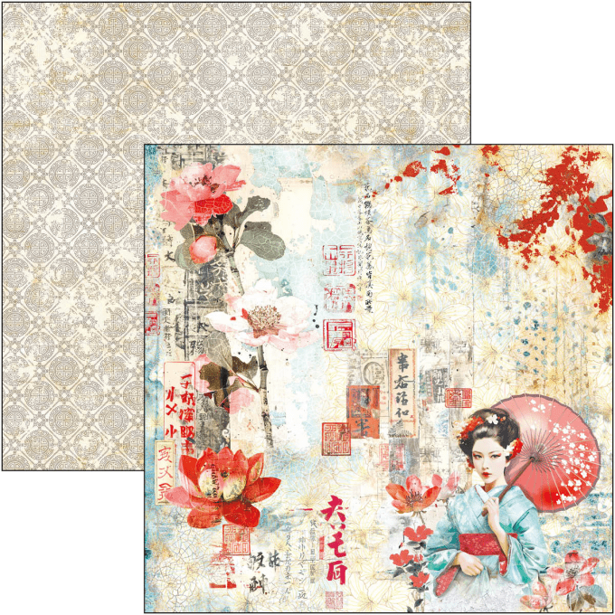 Ciao Bella, collection Land of the rising sun, 20x20cm - 12 feuilles - 190gsm