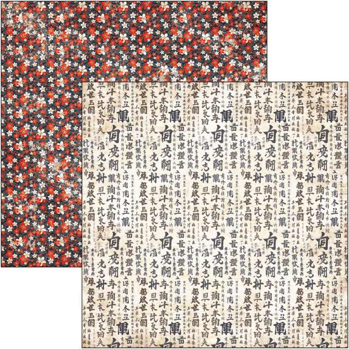 Ciao Bella, collection Land of the rising sun, 20x20cm - 12 feuilles - 190gsm