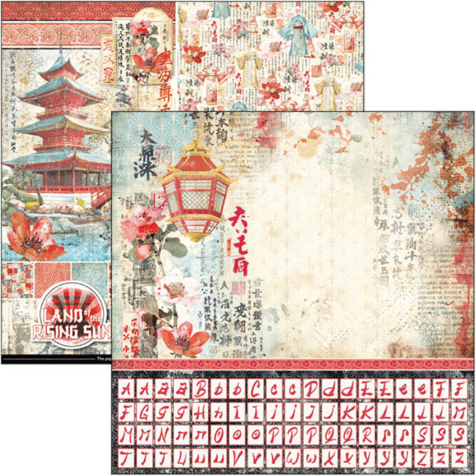 Ciao Bella, collection Land of rising sun, Patterns - 30x30cm - 8 feuilles - 190gsm