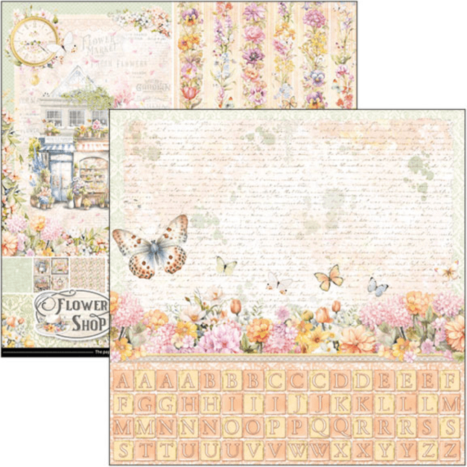 Ciao Bella, collection Flower shop, Patterns - 30x30cm - 8 feuilles - 190gsm