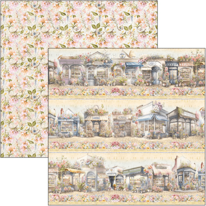 Ciao Bella, collection Flower shop, Patterns - 30x30cm - 8 feuilles - 190gsm