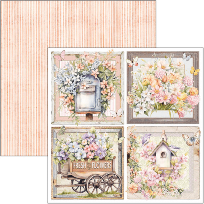 Ciao Bella, collection Flower shop, Patterns - 30x30cm - 8 feuilles - 190gsm