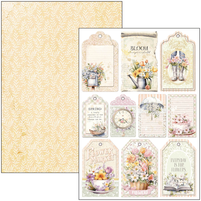 Ciao Bella, collection Flower shop, Format A4 - 9 feuilles - 190gsm 