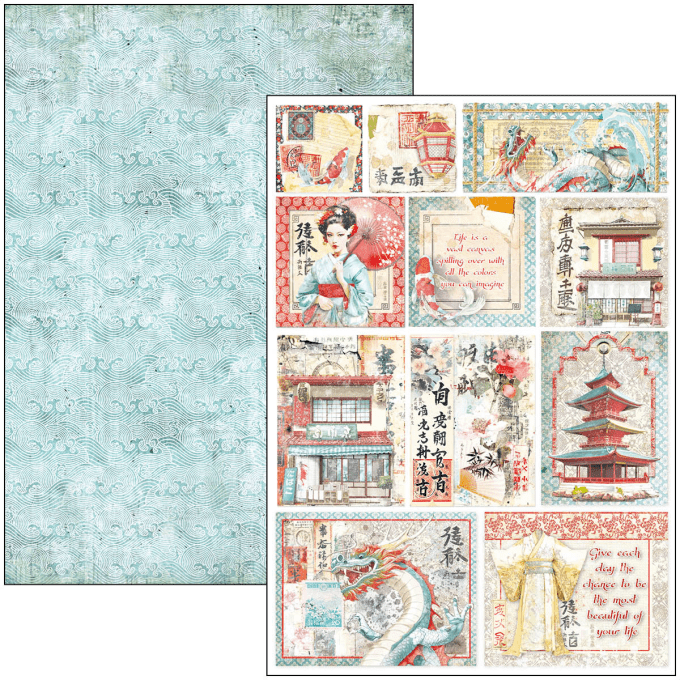 Ciao Bella, collection Land of rising sun, Format A4 - 9 feuilles - 190gsm