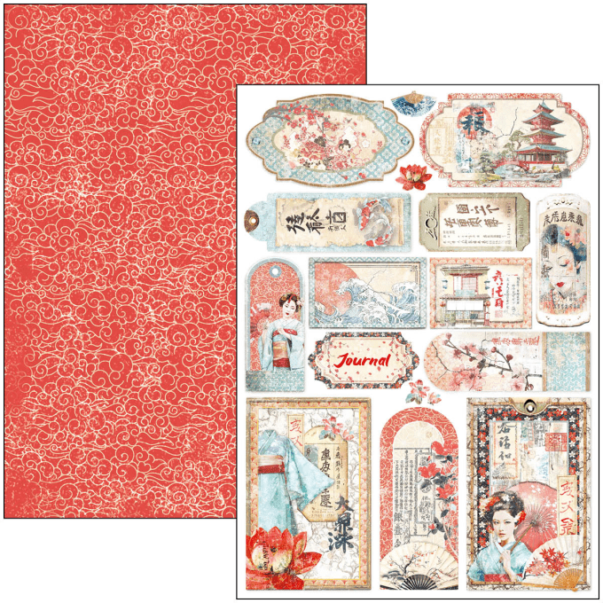 Ciao Bella, collection Land of rising sun, Format A4 - 9 feuilles - 190gsm