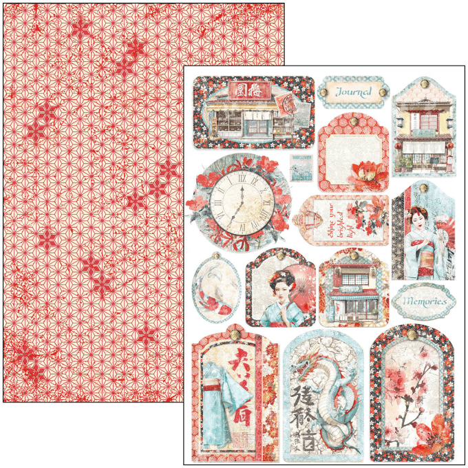 Ciao Bella, collection Land of rising sun, Format A4 - 9 feuilles - 190gsm