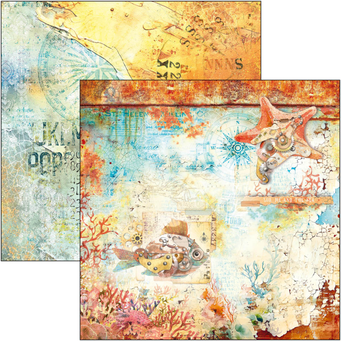 Ciao Bella, collection Coral reef, 20x20cm - 12 feuilles - 190gsm