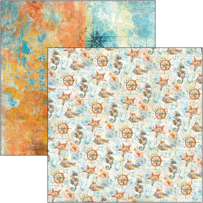 Ciao Bella, collection Coral reef, Patterns - 30x30cm - 8 feuilles - 190gsm