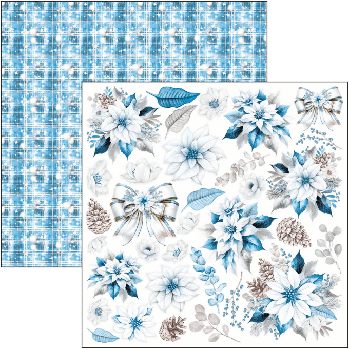 Ciao Bella, collection Elegance of blue -  30x30cm - 12 feuilles - 190gsm 