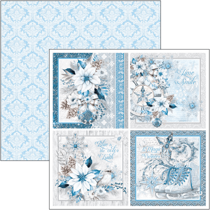 Ciao Bella, collection Elegance of blue, 20x20cm - 12 feuilles - 190gsm 