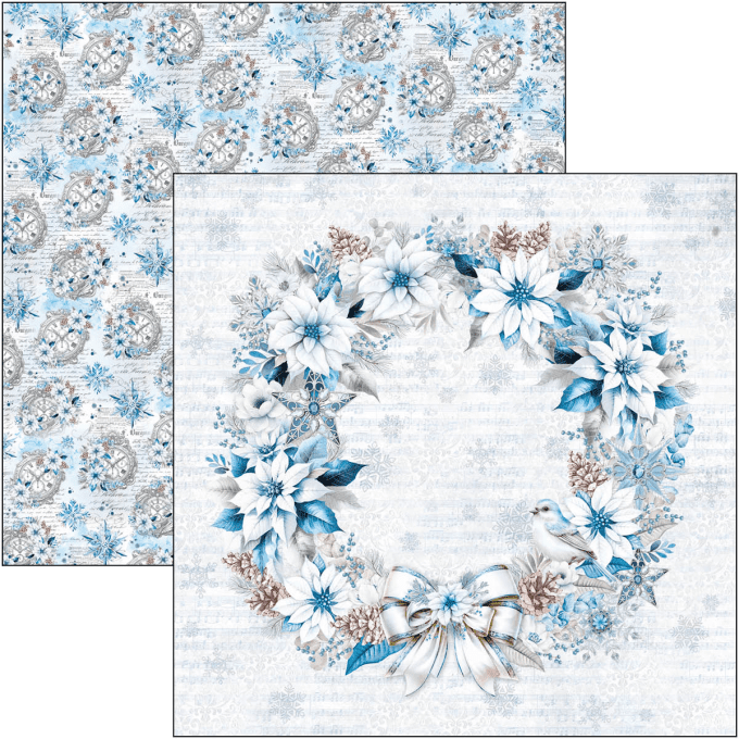 Ciao Bella, collection Elegance of blue, Patterns - 30x30cm - 8 feuilles - 190gsm