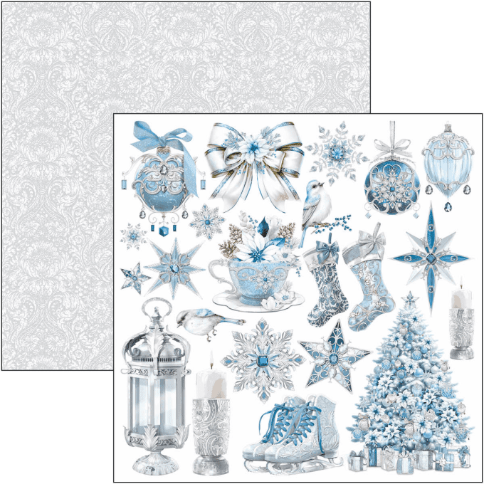 Ciao Bella, collection Elegance of blue, Patterns - 30x30cm - 8 feuilles - 190gsm