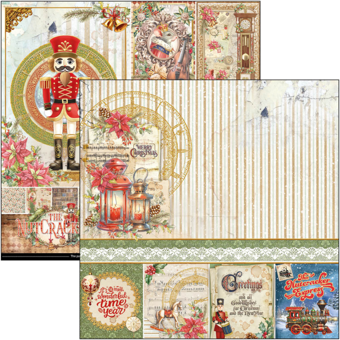 Ciao Bella, collection The Nutcracker -  30x30cm - 12 feuilles - 190gsm 