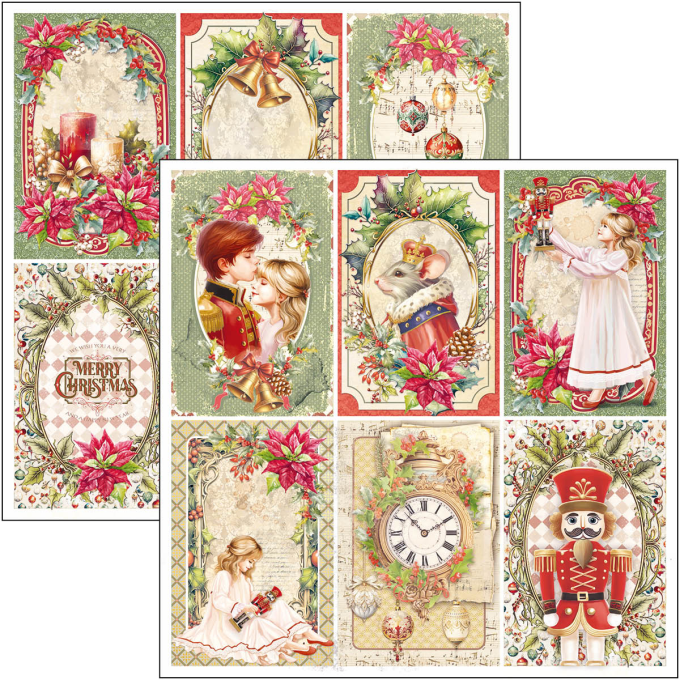 Ciao Bella, collection The Nutcracker -  30x30cm - 12 feuilles - 190gsm 