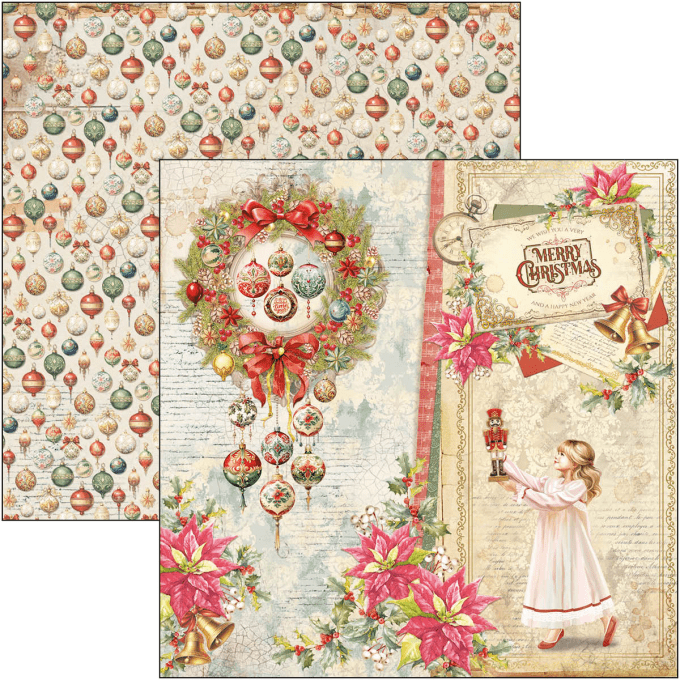 Ciao Bella, collection The Nutcracker -  30x30cm - 12 feuilles - 190gsm 