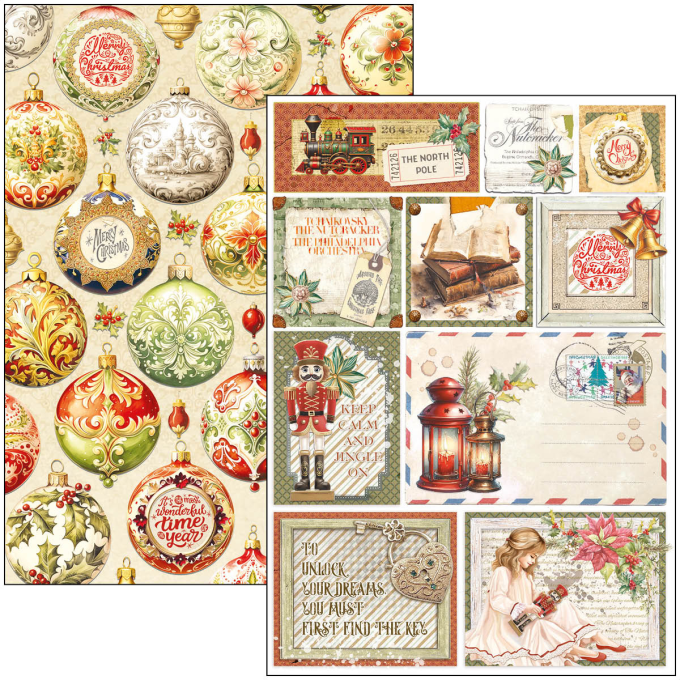 Ciao Bella, collection The Nutcracker, Format A4 - 9 feuilles - 190gsm