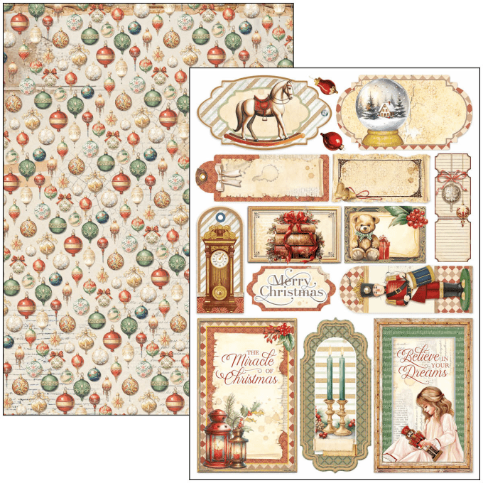 Ciao Bella, collection The Nutcracker, Format A4 - 9 feuilles - 190gsm