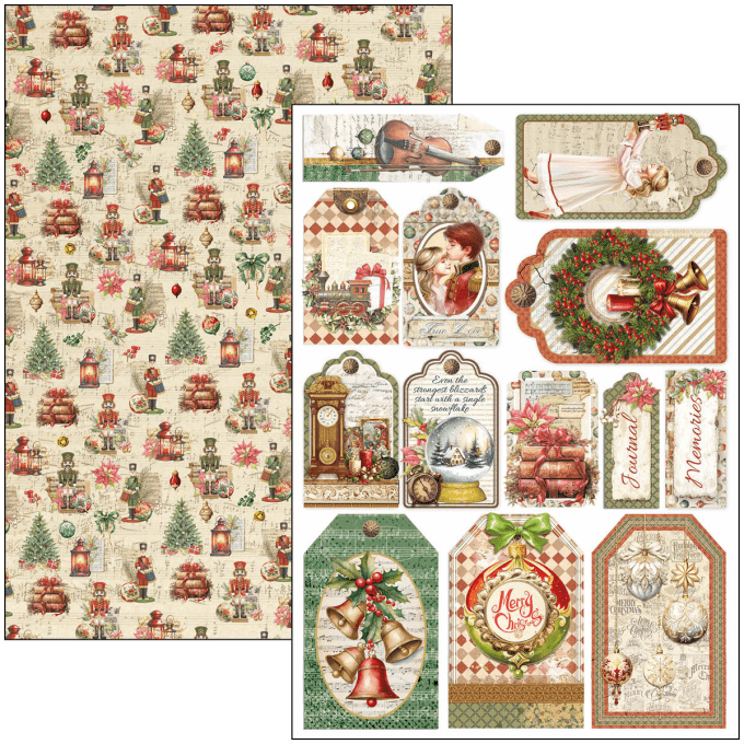 Ciao Bella, collection The Nutcracker, Format A4 - 9 feuilles - 190gsm