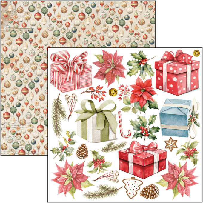 Ciao Bella, collection The Nutcracker, Format 15x15cm, 24 feuilles, 190gsm (éléments à découper)