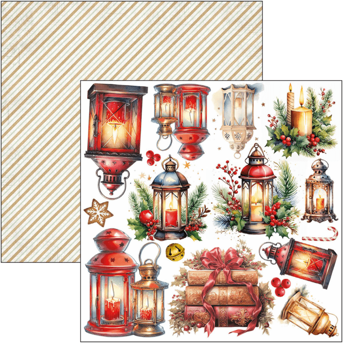 Ciao Bella, collection The Nutcracker, Format 15x15cm, 24 feuilles, 190gsm (éléments à découper)