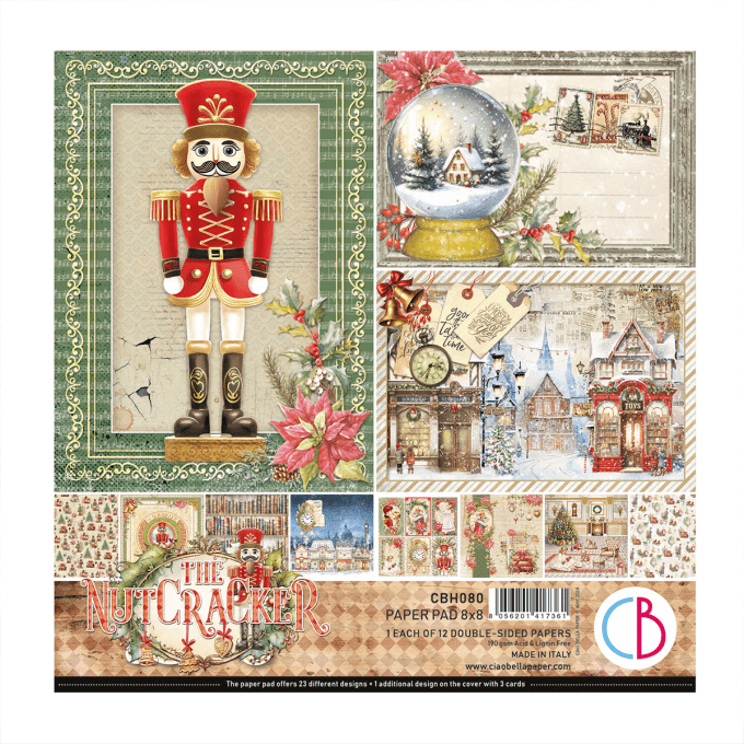 Ciao Bella, collection The Nutcracker, 20x20cm - 12 feuilles - 190gsm 