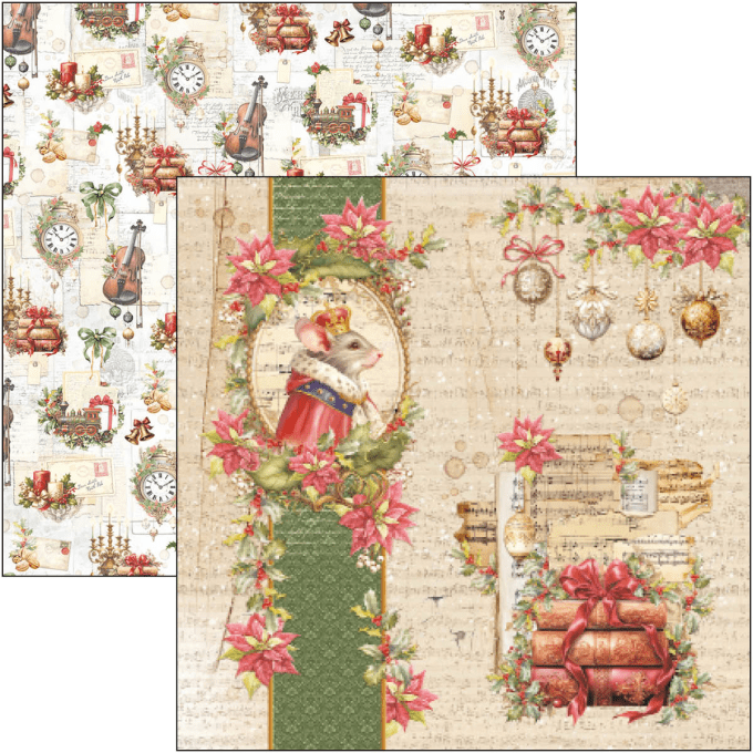 Ciao Bella, collection The Nutcracker, 20x20cm - 12 feuilles - 190gsm 