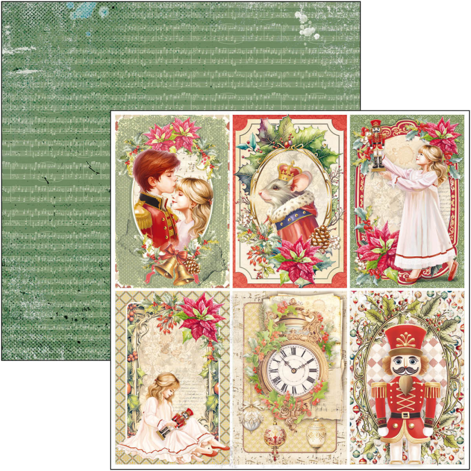 Ciao Bella, collection The Nutcracker, 20x20cm - 12 feuilles - 190gsm 