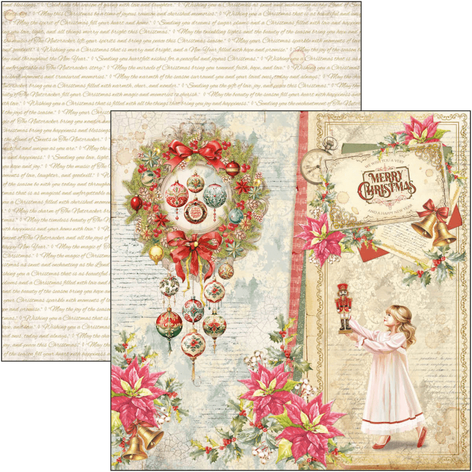 Ciao Bella, collection The Nutcracker, 20x20cm - 12 feuilles - 190gsm 