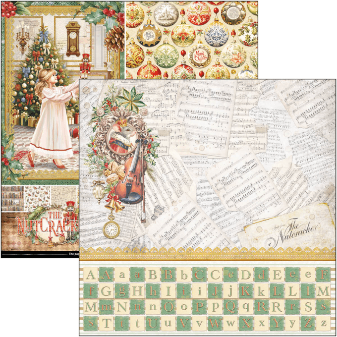 Ciao Bella, collection The Nutcracker, Patterns - 30x30cm - 8 feuilles - 190gsm