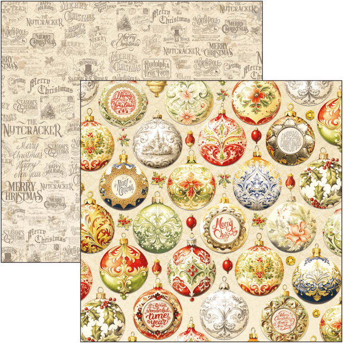 Ciao Bella, collection The Nutcracker, Patterns - 30x30cm - 8 feuilles - 190gsm