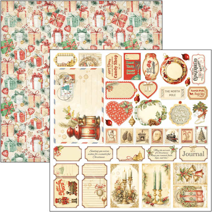 Ciao Bella, collection The Nutcracker, Patterns - 30x30cm - 8 feuilles - 190gsm