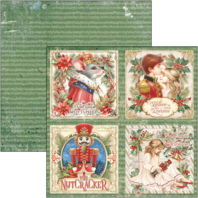 Ciao Bella, collection The Nutcracker, Patterns - 30x30cm - 8 feuilles - 190gsm