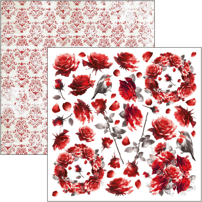 Ciao Bella, collection Paris je t'aime, 20x20cm - 12 feuilles - 190gsm