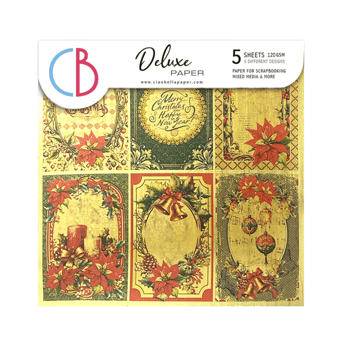 Deluxe paper Ciao Bella, The Nutcracker,  15x15cm - 5 feuilles - 92gsm