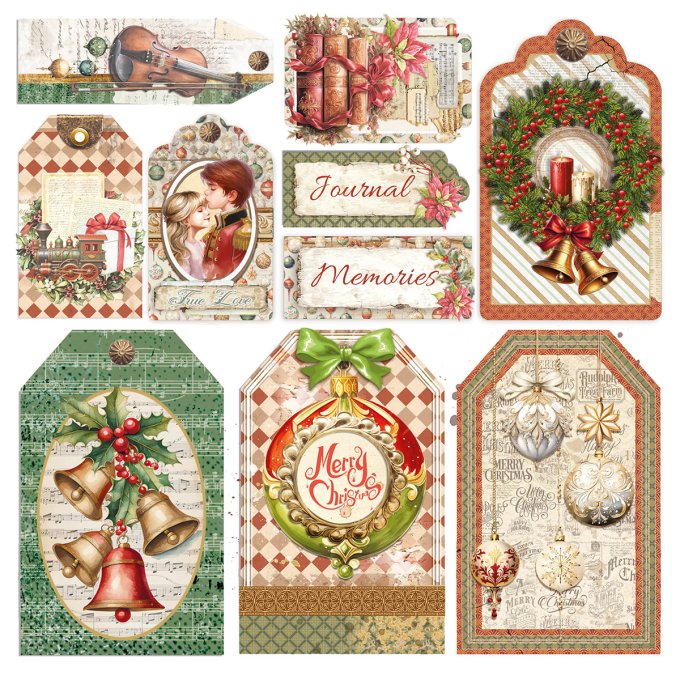 Ciao Bella, Papier vellum - collection The Nutcracker - 15x15cm - 6 feuilles, 92g