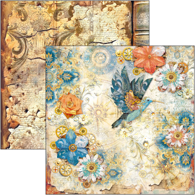 Ciao Bella, collection Esprit de voyage - 30x30cm - 12 feuilles - 190gsm