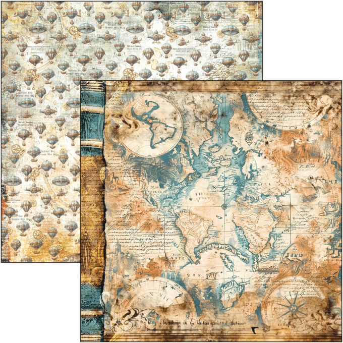 Ciao Bella, collection Esprit de voyage - 30x30cm - 12 feuilles - 190gsm