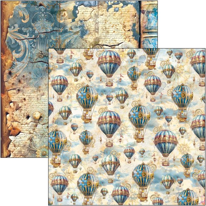 Ciao Bella, collection Esprit de voyage - 30x30cm - 12 feuilles - 190gsm, Patterns