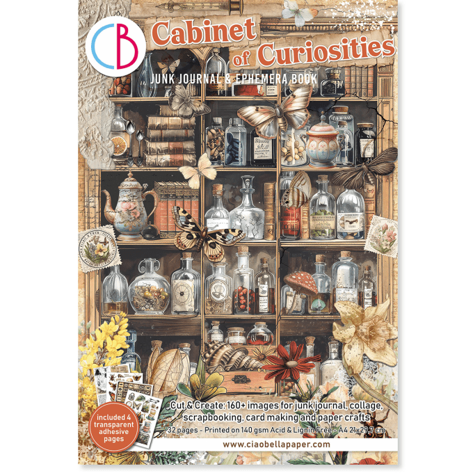 Cabinet of curiosities, format A4 - 32 feuilles de papier recto verso