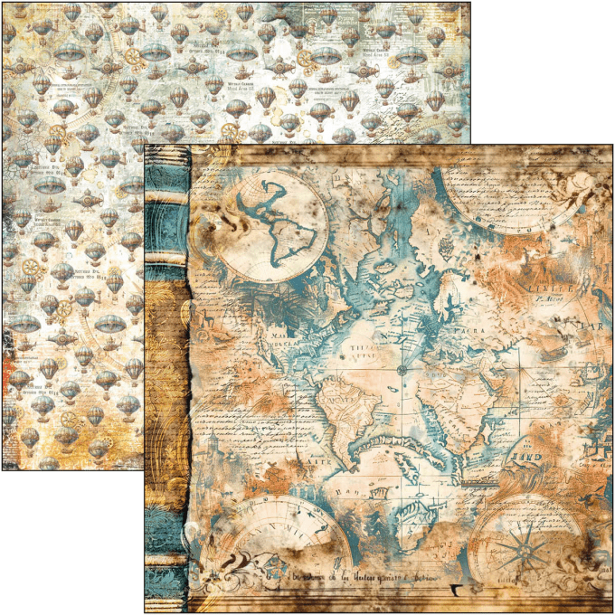 Ciao Bella, collection Esprit de voyage - 20x20cm - 12 feuilles - 190gsm