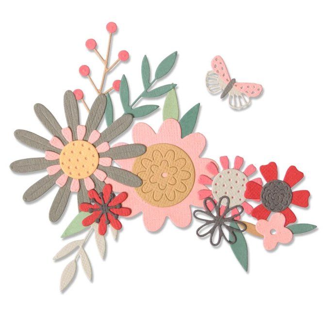 Sizzix, Sophie Guilar, 17 dies - Bold Flora