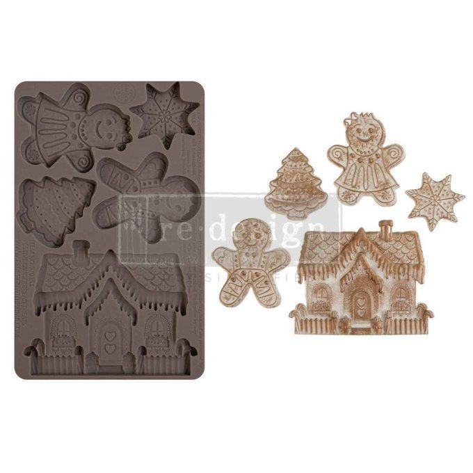 Moule, Prima, Festive gingerbread treats, dimension : 12.50x20cm environ