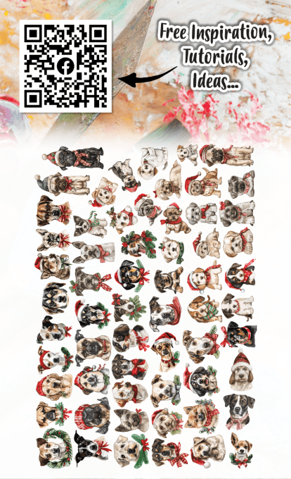 62 Die-cuts - AALL&Create - Santa's pups